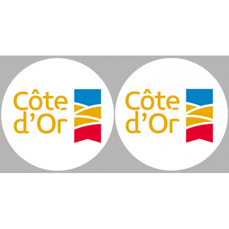 Département La Côte d'Or 21 - 2 autocollants logo - Autocollant(sticker)