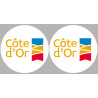 Département La Côte d'Or 21 - 2 autocollants logo - Autocollant(sticker)