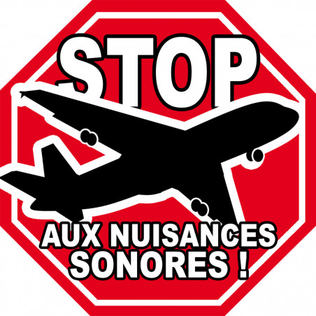 Stop aux nuisances sonores (10cm) - Autocollant(sticker)