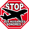 Stop aux nuisances sonores (20cm) - Autocollant(sticker)