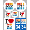 ville de Sète (kit) - Autocollant(sticker)