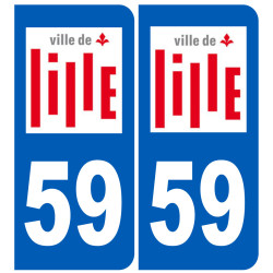 immatriculation Lille - Sticker/autocollant