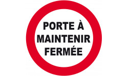 Porte à maintenir fermée (5cm) - Autocollant(sticker)