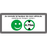 hauteur de passage de véhicule 4,75m oui - 9x4cm - Sticker/autocollan