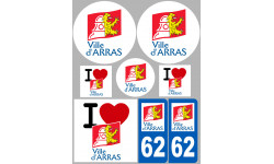 Arras - 8 autocollants variés - Autocollant(sticker)