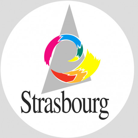 Logo de la ville de Strasbourg - 20cm - Autocollant(sticker)