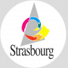 Logo de la ville de Strasbourg - 15cm - Autocollant(sticker)
