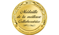 Médaille de la meilleure collaboratrice - 20x20cm - Autocollant(sticker)