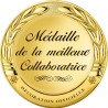 Médaille de la meilleure collaboratrice - 20x20cm - Autocollant(sticker)