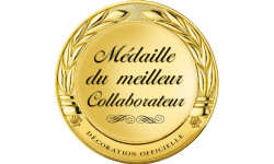 Autocollant (sticker): Medaille du meilleur collaborateur