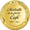 Autocollant (sticker): Medaille de la pose cafe
