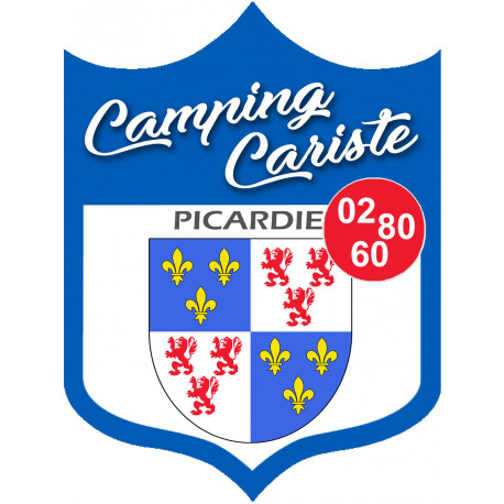 Campingcariste Picardie - 20x15cm - Autocollant(sticker)