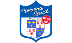 Campingcariste Picardie - 10x7.5cm - Autocollant(sticker)