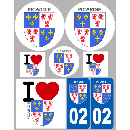 culture Picarde - 8 autocollants variés - Autocollant(sticker)