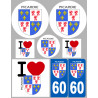 Picarde 60 - 8 autocollants variés - Autocollant(sticker)