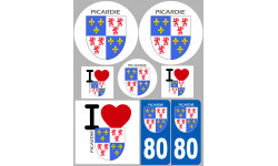 Picarde - 8 autocollants variés - Autocollant(sticker)