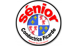 conductrice Sénior Picarde - 10cm - Autocollant(sticker)