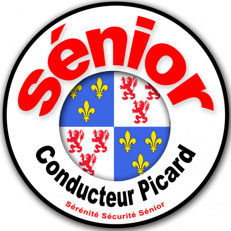 Conducteur Sénior Picard - 10cm - Autocollant(sticker)