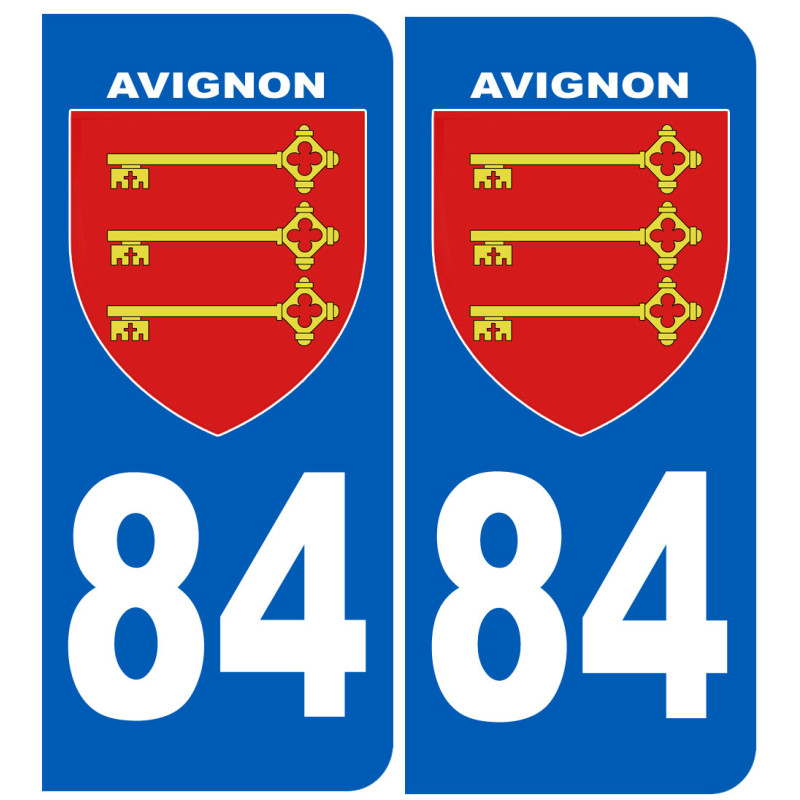 immatriculation 84 Avignon - Sticker/autocollant