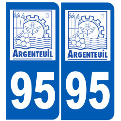 immatriculation 95 Argenteuil - Sticker/autocollant