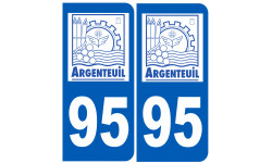 immatriculation 95 Argenteuil - Autocollant(sticker)
