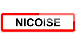 Niçoise - 15x4 cm - Autocollant(sticker)