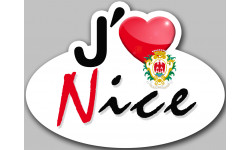 j'aime Nice - 15x11cm - Autocollant(sticker)