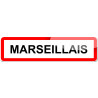 Marseillais - 15x4 cm - Autocollant(sticker)