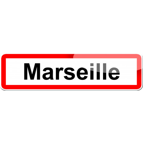 Marseille - 15x4 cm - Autocollant(sticker)