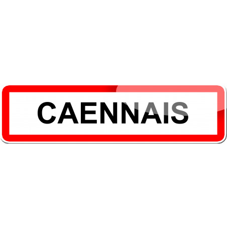 Caennais - 15x4 cm - Autocollant(sticker)