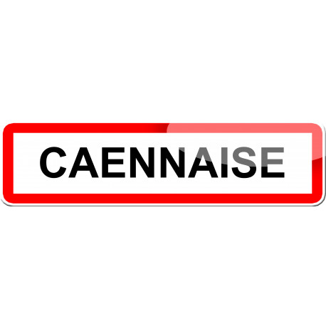 Caennaise - 15x4 cm - Autocollant(sticker)