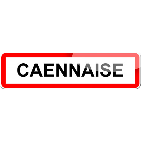 Caennaise - 15x4 cm - Autocollant(sticker)