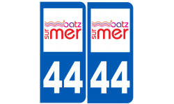 immatriculation 44 Batz sur Mer - Autocollant(sticker)