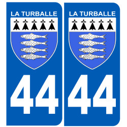 immatriculation La Turballe 44 - Sticker/autocollant