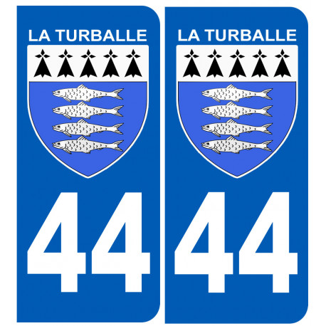 immatriculation La Turballe 44 - Autocollant(sticker)
