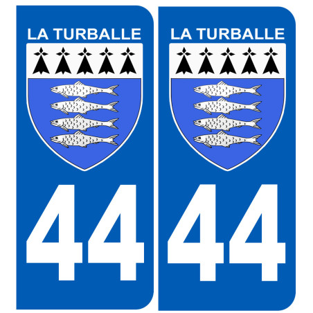 immatriculation La Turballe 44 - Sticker/autocollant