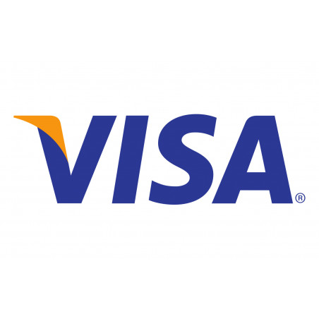 Paiement par carte Visa accepté - 15x9.2cm - Autocollant(sticker)