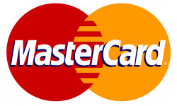 Paiement carte MasterCard accepté - 10x6cm - Autocollant(sticker)