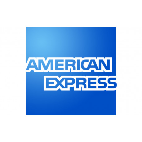 Paiement par carte Américan Express accepté - 20x12.3cm - Autocollant(sticker)