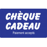 Paiement Chèque cadeau accepté - 10x6cm - Autocollant(sticker)