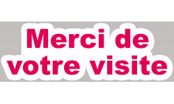 Merci de votre visite - 20x7cm - Autocollant(sticker)