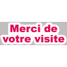 Merci de votre visite - 20x7cm - Autocollant(sticker)