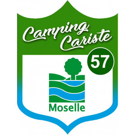 Campingcariste Moselle 57 - 15x11.2cm - Autocollant(sticker)