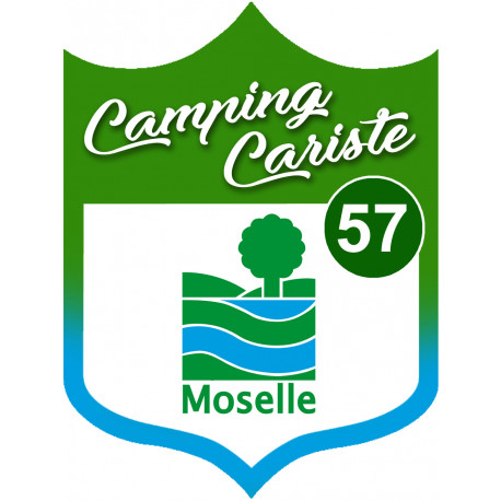 Campingcariste Moselle 57 - 20x15cm - Autocollant(sticker)