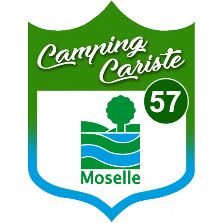 Campingcariste Moselle 57 - 20x15cm - Autocollant(sticker)