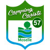 Campingcariste Moselle 57 - 20x15cm - Autocollant(sticker)