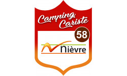 Camping car Nièvre 58 - 10x7.5cm - Autocollant(sticker)