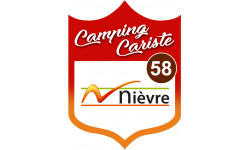 campingcariste Nièvre 58 - 10x7.5cm - Autocollant(sticker)