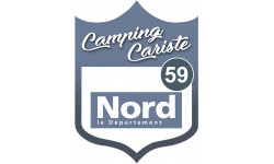 Camping car nord 59 - 15x11.2cm - Autocollant(sticker)