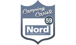 Campingcariste nord 59 - 20x15cm - Autocollant(sticker)